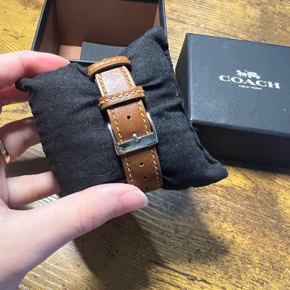 NWT w/ Packing Sand/Brown COACH Watch - Picture 5 of 5